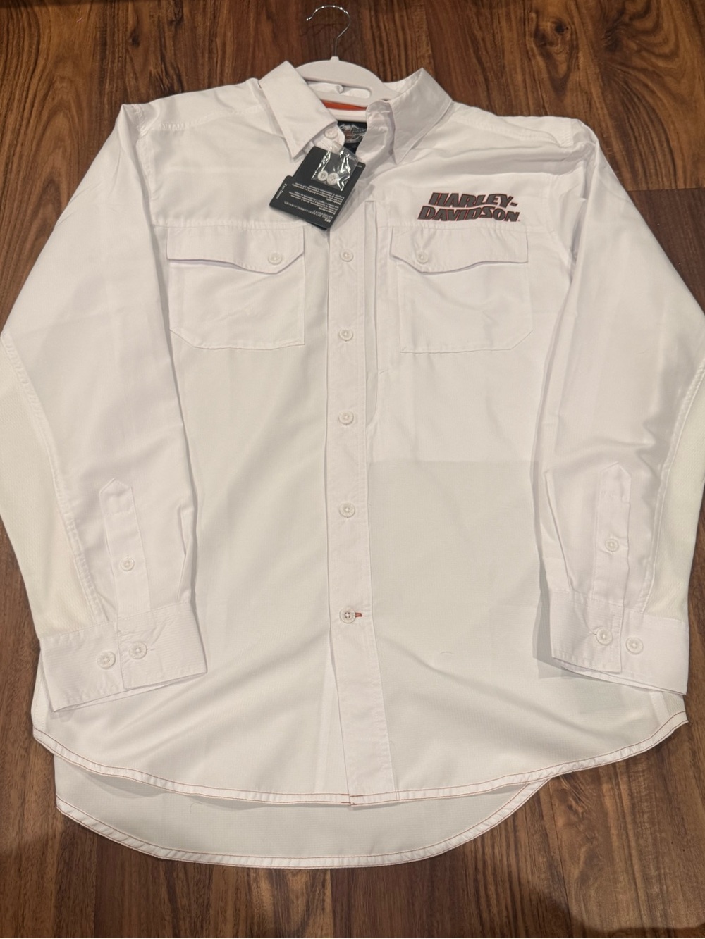 HARLEY-DAVIDSON Men's Performance Long Sleeve Shirt L White NWT - Picture 6 of 8